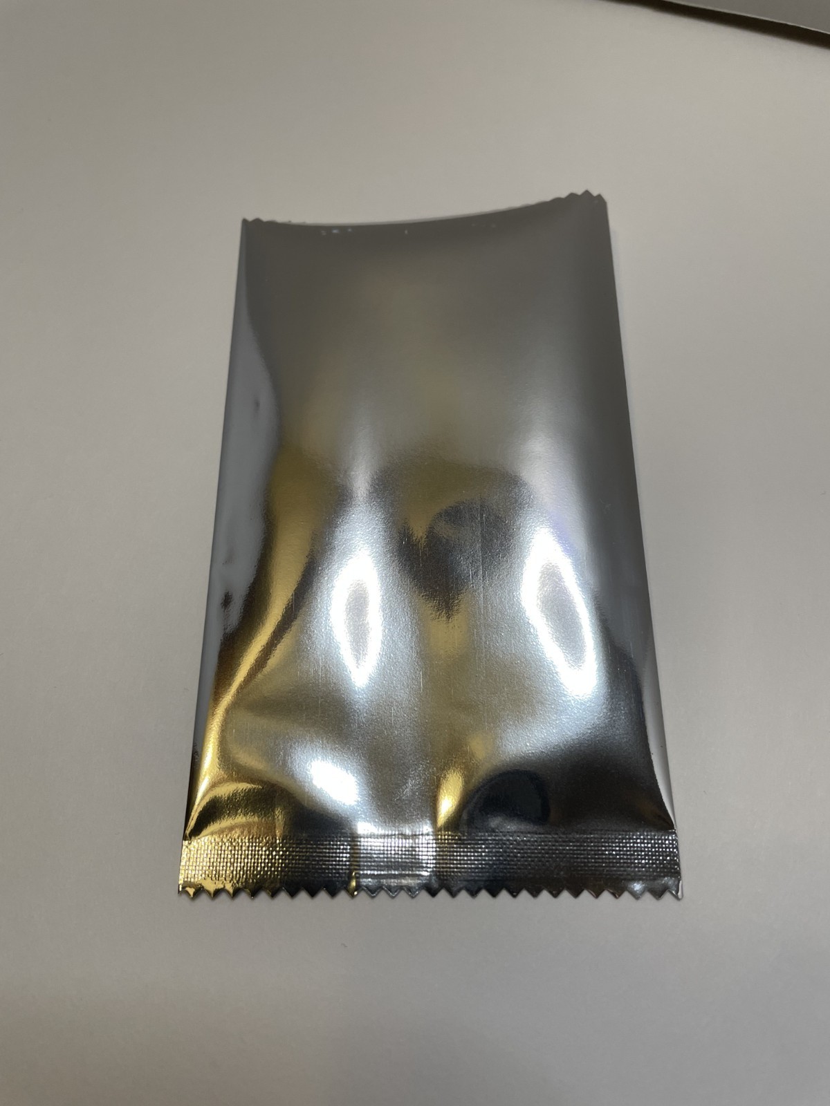Blank Silver Foil Trading Card Booster Pack Empty Wrapper DIY Open on One End Blank Silver Foil Trading Card Booster Pack Empty Wrapper DIY Open on One End