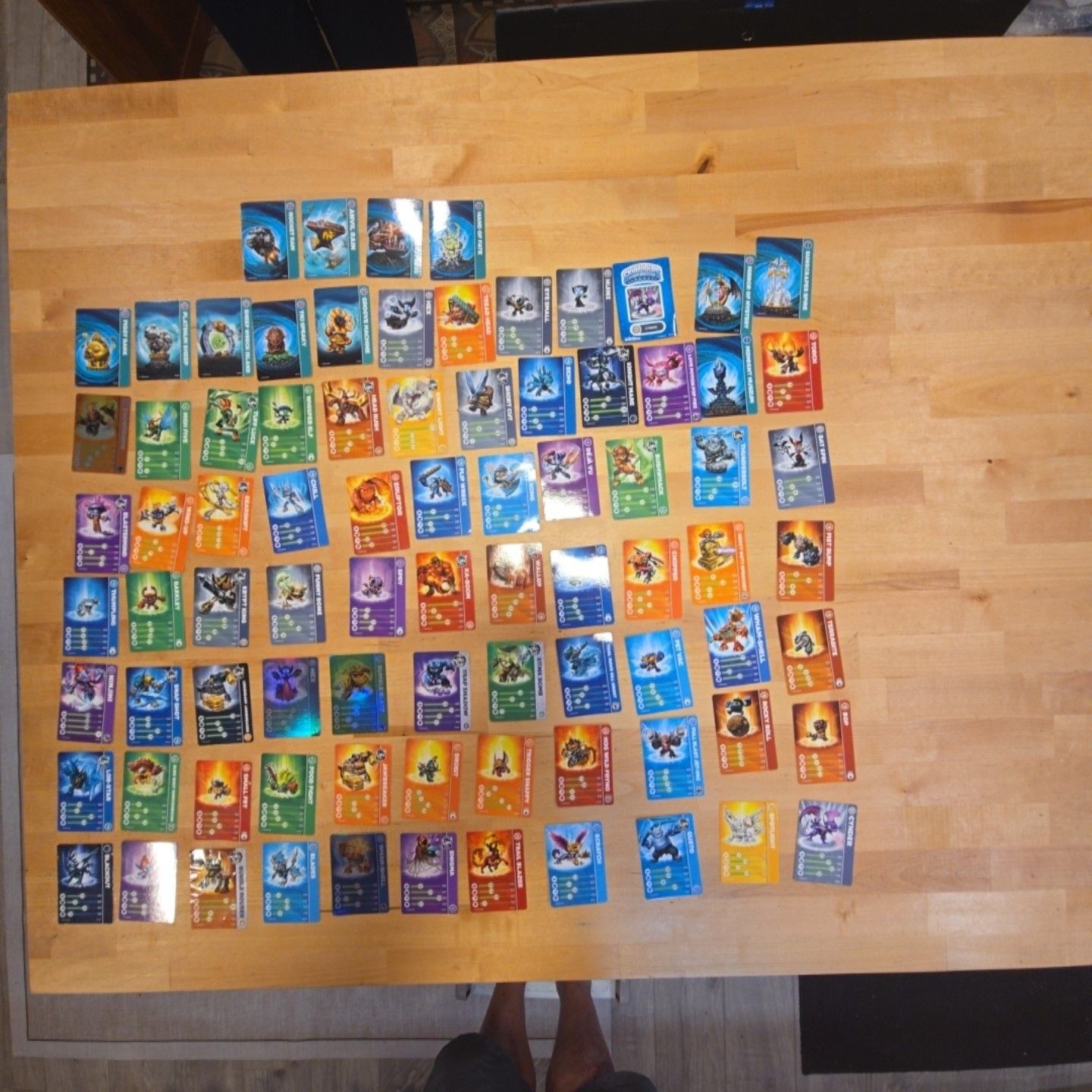 Skylanders Trading Card Large Lot Hologram Mixed Series Characters Set