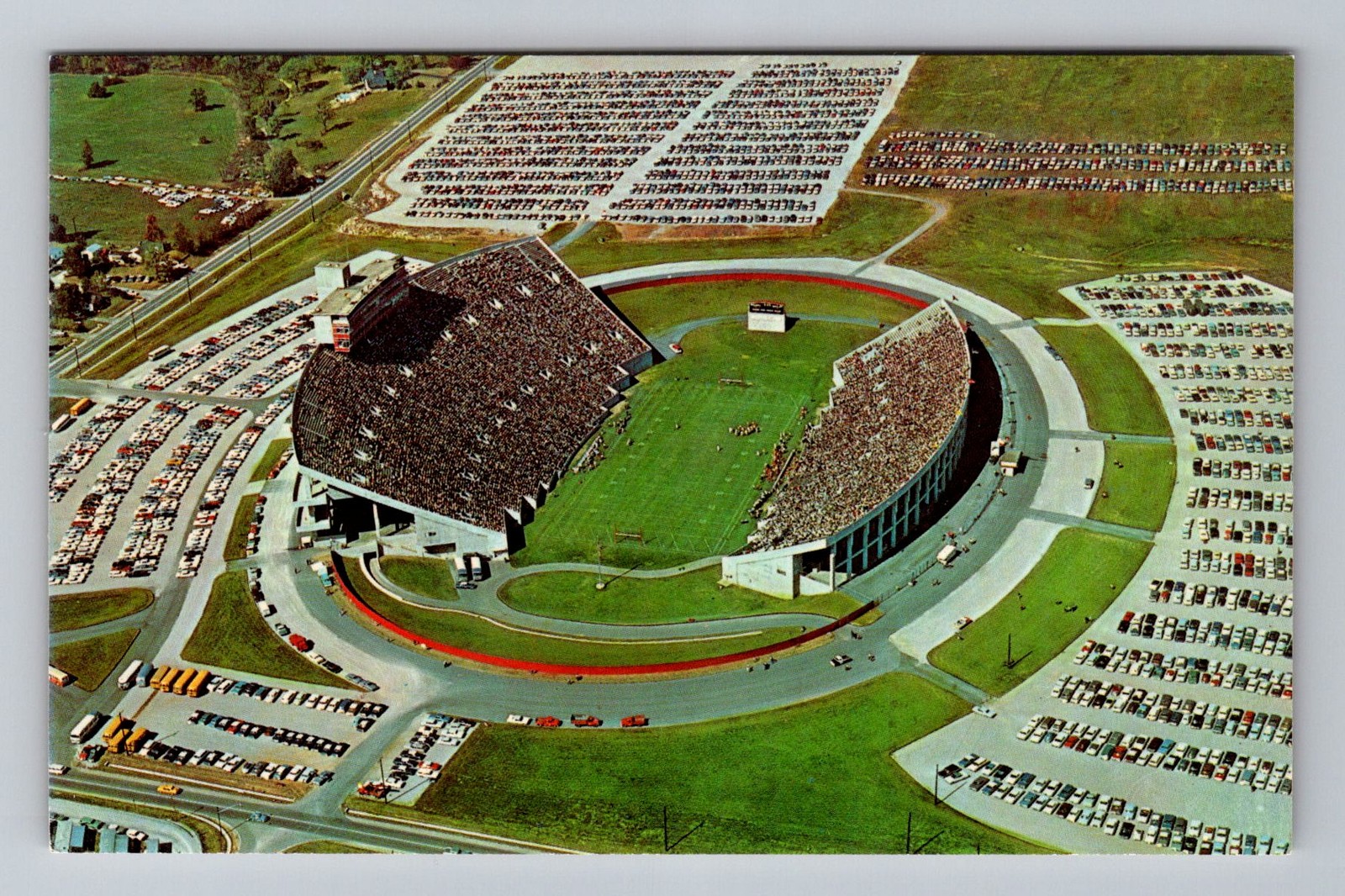 Bloomington IN-Indiana, Indiana University Stadium, Postal PC Vintage Postcard