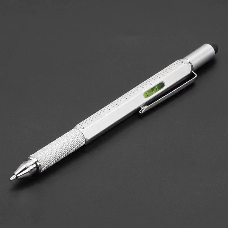 7-in-1 Multifunctional Multi-Tool Pen with Screwdriver, Ruler, Level, Stylus & B 7-in-1 Multifunctional Multi-Tool Pen with Screwdriver, Ruler, Level, Stylus & B