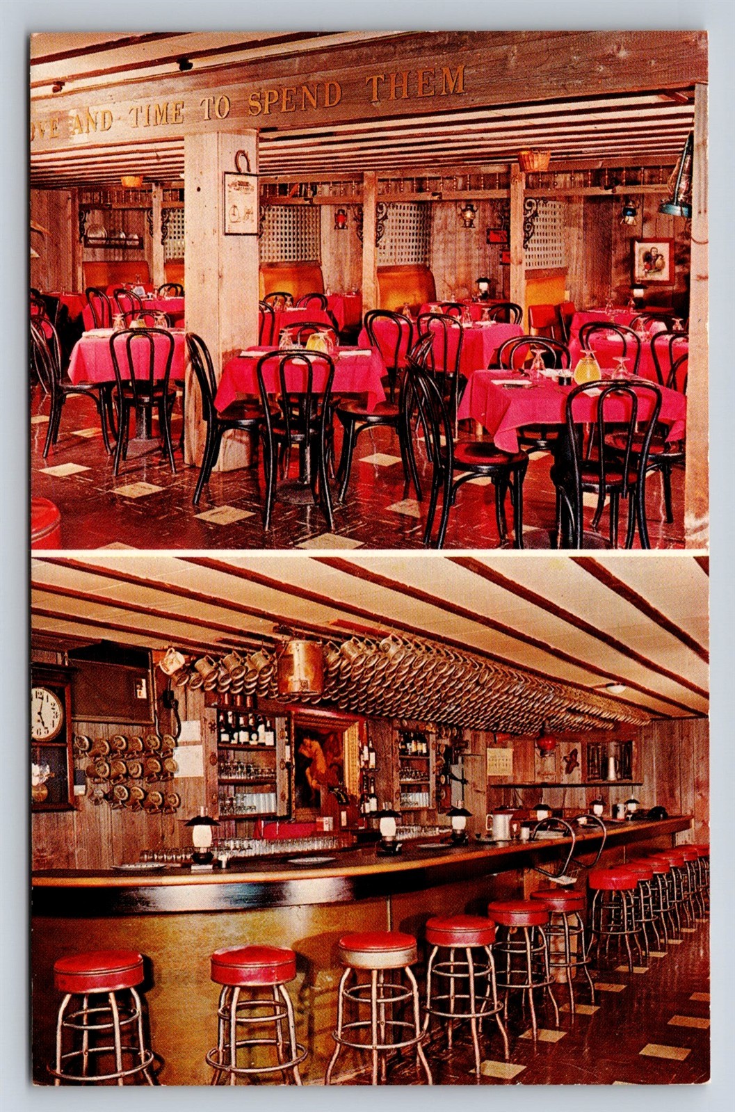 Postcard York PA Bud Boyer\'s Rathskeller Restaurant US 30 c1960s BB15 Postcard York PA Bud Boyer\'s Rathskeller Restaurant US 30 c1960s BB15