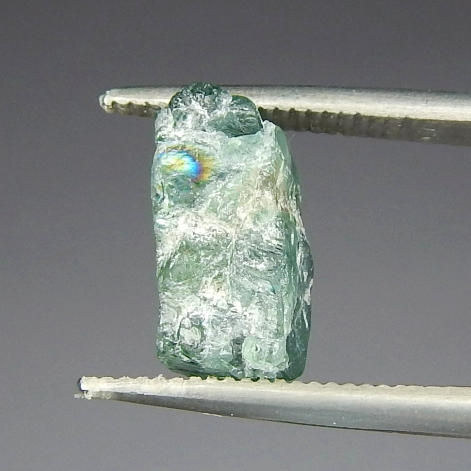 3.6ct Iridescent Teal Blue Green Apatite Natural Mined Unheated Rough Crystal 3.6ct Iridescent Teal Blue Green Apatite Natural Mined Unheated Rough Crystal