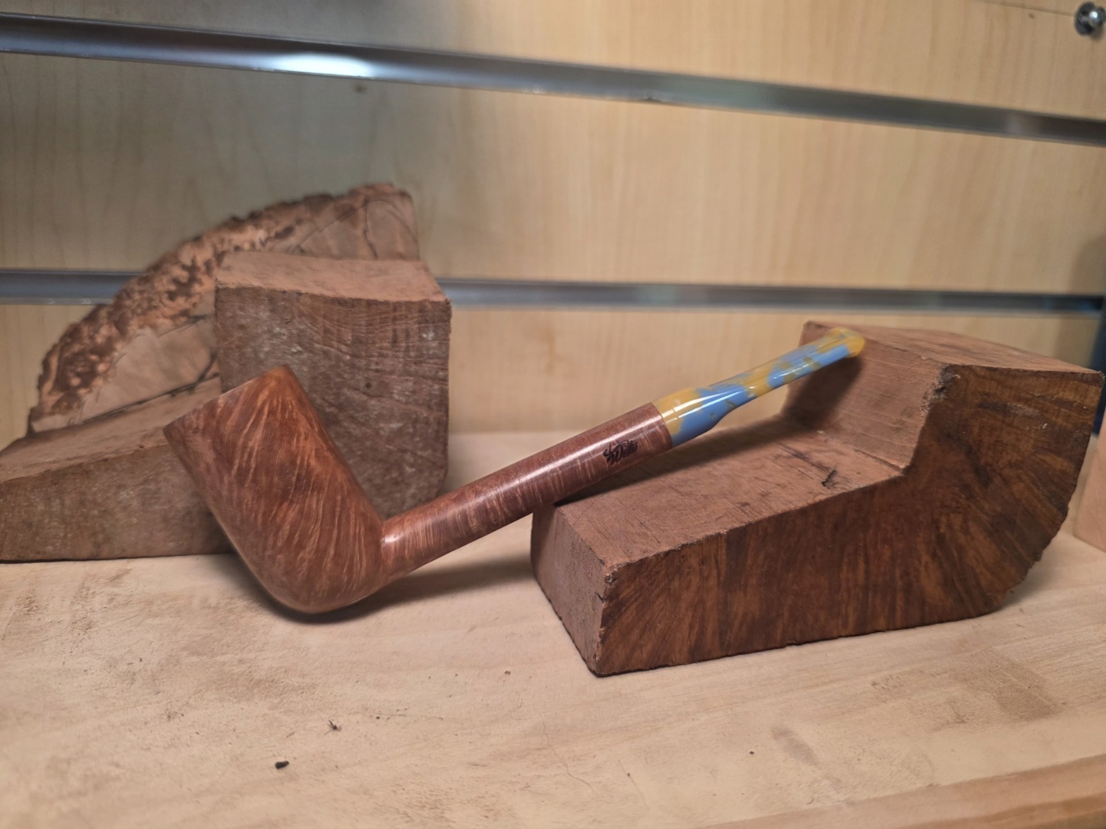 Westy Pipe Co Handmade Artesian  Pipe with a Unique Stem- one of a kind 