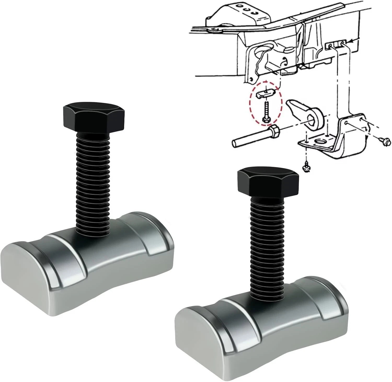Torsion Bar Adjustment Bolt and Lock Nut Fit for Chevrolet Silverado Tahoe GM... Torsion Bar Adjustment Bolt and Lock Nut Fit for Chevrolet Silverado Tahoe GM...