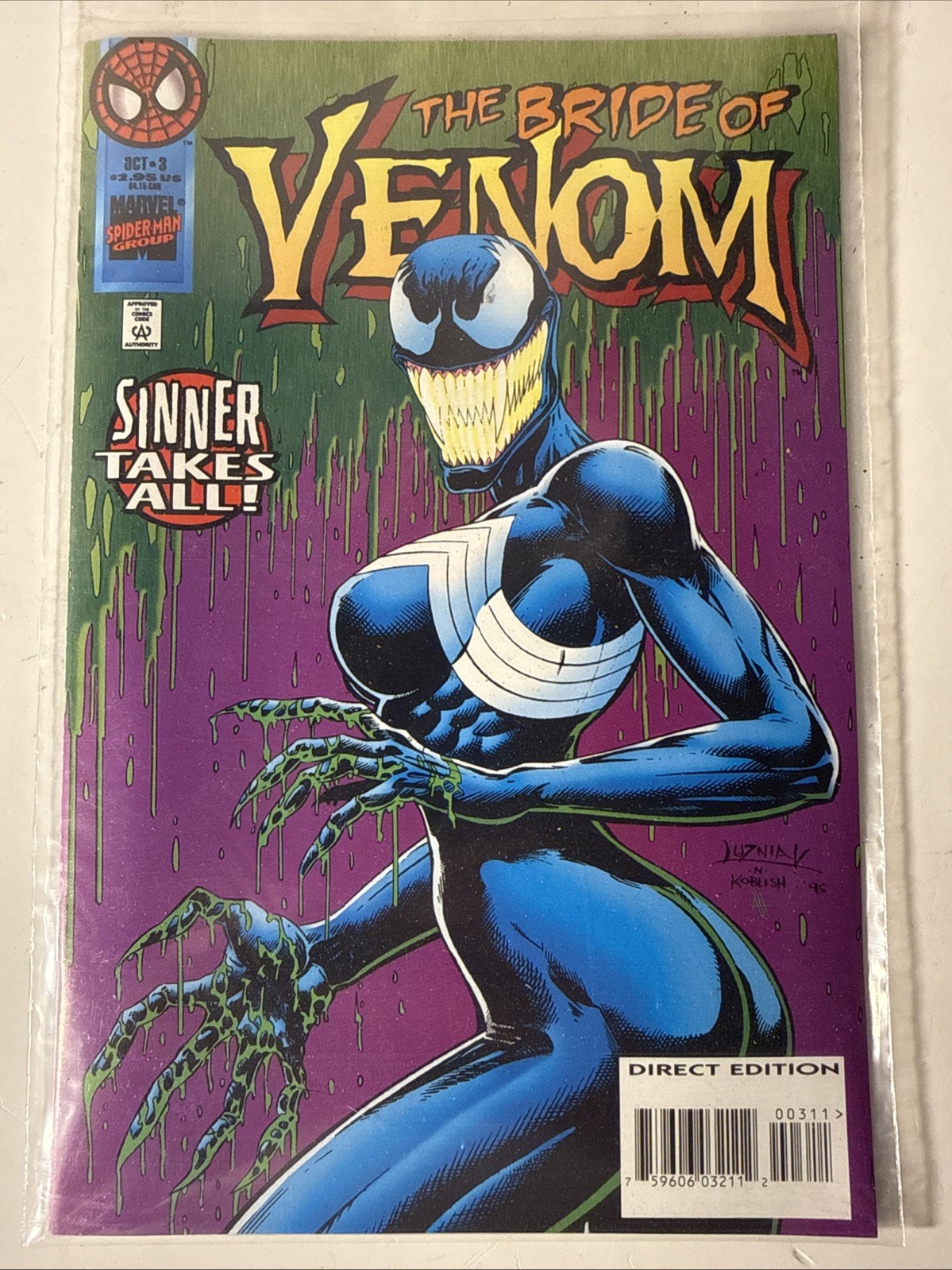 The Bride of Venom: Sinner Takes All #3 First Full Appearance of She-Venom The Bride of Venom: Sinner Takes All #3 First Full Appearance of She-Venom