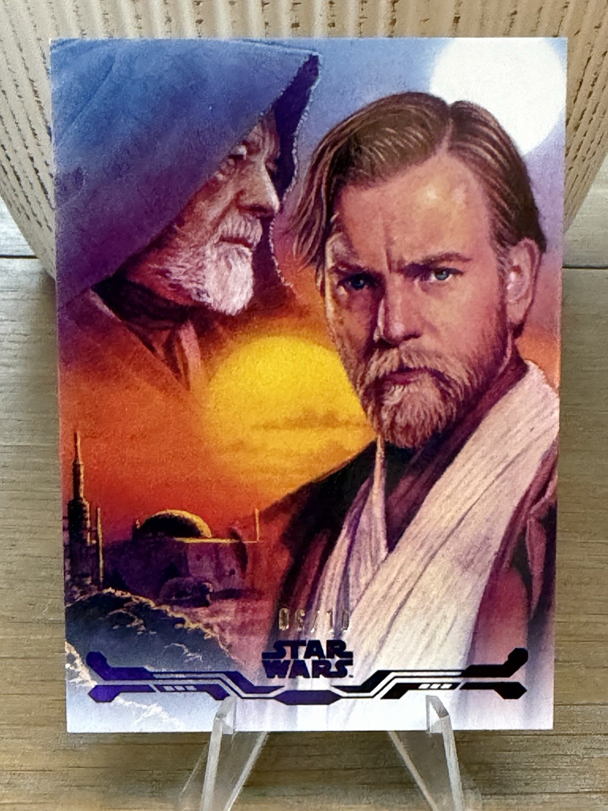 2025 Topps Star Wars Smugglers Stellar Art - Obi-Wan Kenobi 6/10 #SAS-71 PURPLE
