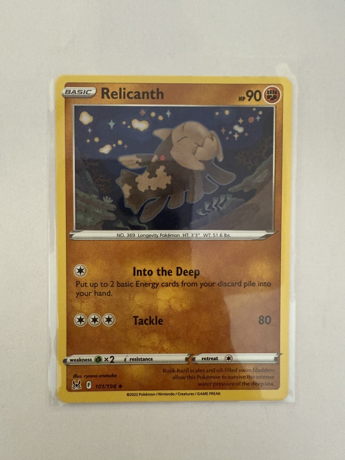Relicanth 101/196 Swsh11: Lost Origin Regular Relicanth 101/196 Swsh11: Lost Origin Regular