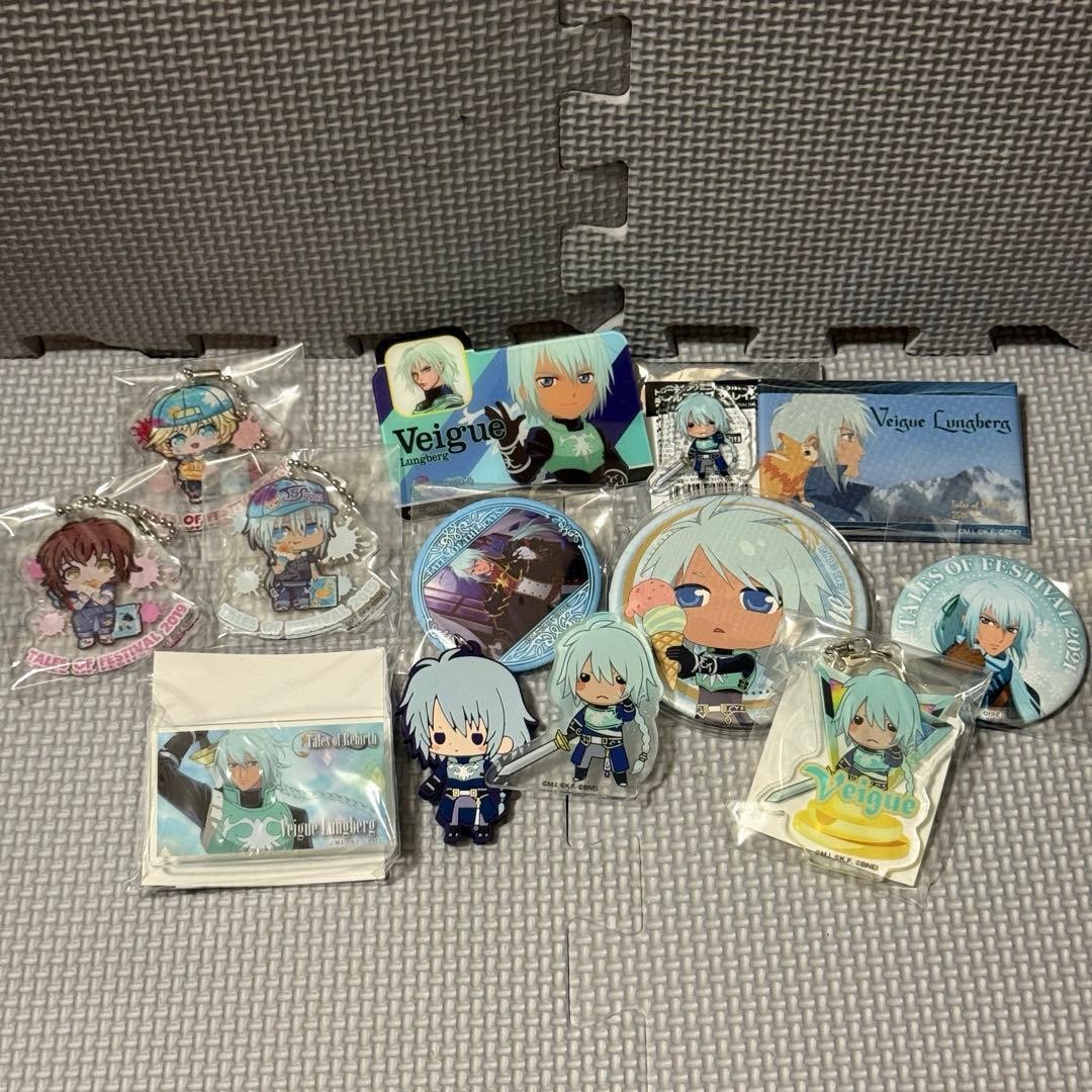 Tales of Rebirth Collectible Merchandise Set Character Pins Badges Fully