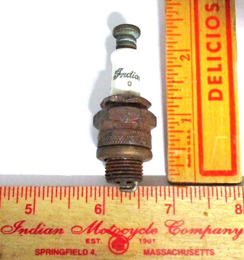 early Indian spark plug vintage motorcycle collectible old garage memorabilia early Indian spark plug vintage motorcycle collectible old garage memorabilia