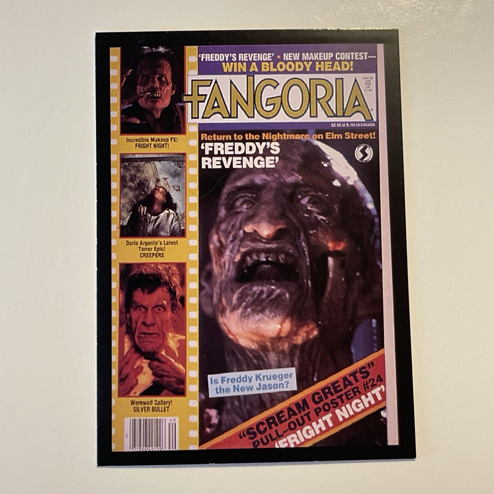 1992 Comic Images Fangoria Starlog - Burnt to the Bone Freddy Krueger Card #33