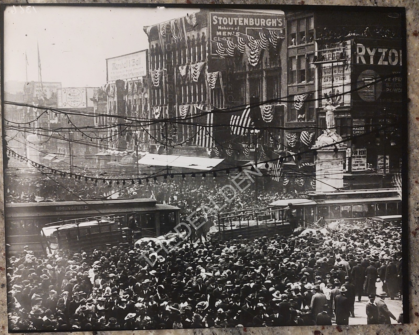 Photo Celebration Armistice War WWI Newark NJ 1918 Broad and Market Streets 8x10 Photo Celebration Armistice War WWI Newark NJ 1918 Broad and Market Streets 8x10