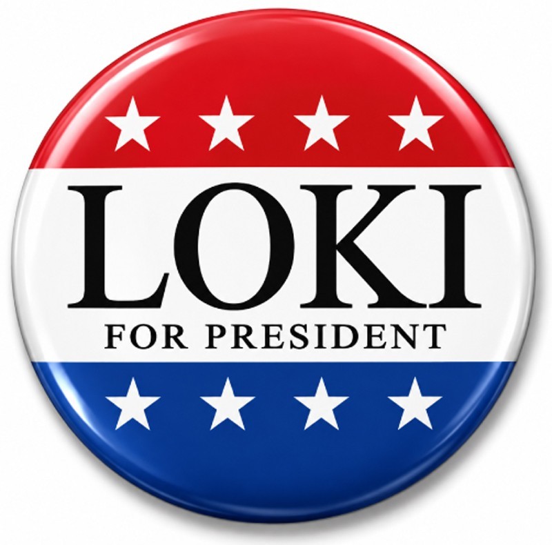 LOKI FOR PRESIDENT QTY 1 HALLOWEEN COSTUME PROP 3 LOKI FOR PRESIDENT QTY 1 HALLOWEEN COSTUME PROP 3