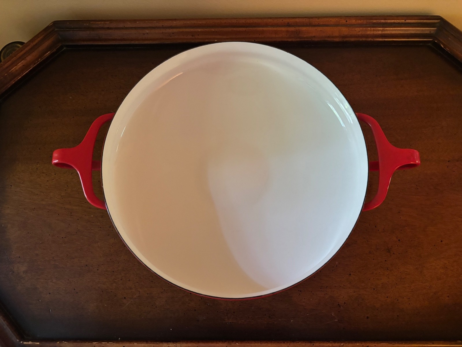 Vintage Dansk Kobenstyle Red Enamel Paella Pan 10” Excellent Vintage Dansk Kobenstyle Red Enamel Paella Pan 10” Excellent