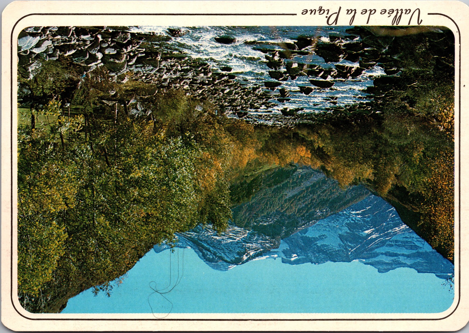Vintage Postcard Vallée de la Pague Scenic Landscape Used Condition