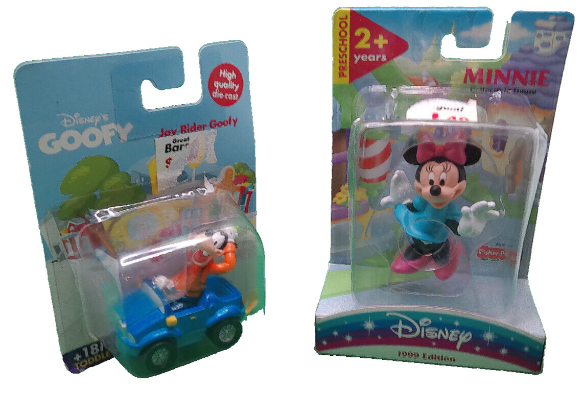 Disney 1999 2000 Goofy car Minnie PVC toy lot 2 NOS still sealed Disney 1999 2000 Goofy car Minnie PVC toy lot 2 NOS still sealed
