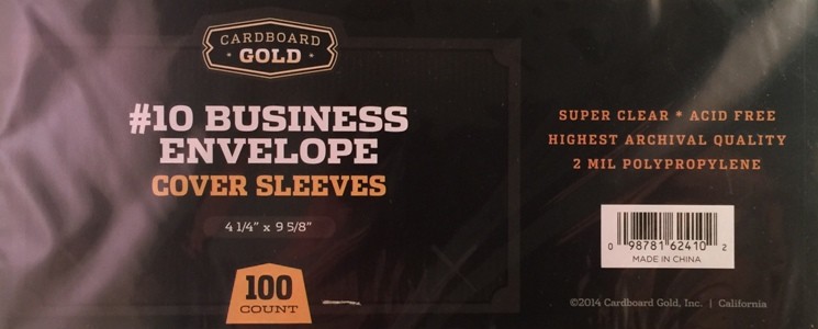 1000 CBG Business Envelope #10 Archival 2-Mil Soft Poly Sleeves acid free covers 1000 CBG Business Envelope #10 Archival 2-Mil Soft Poly Sleeves acid free covers