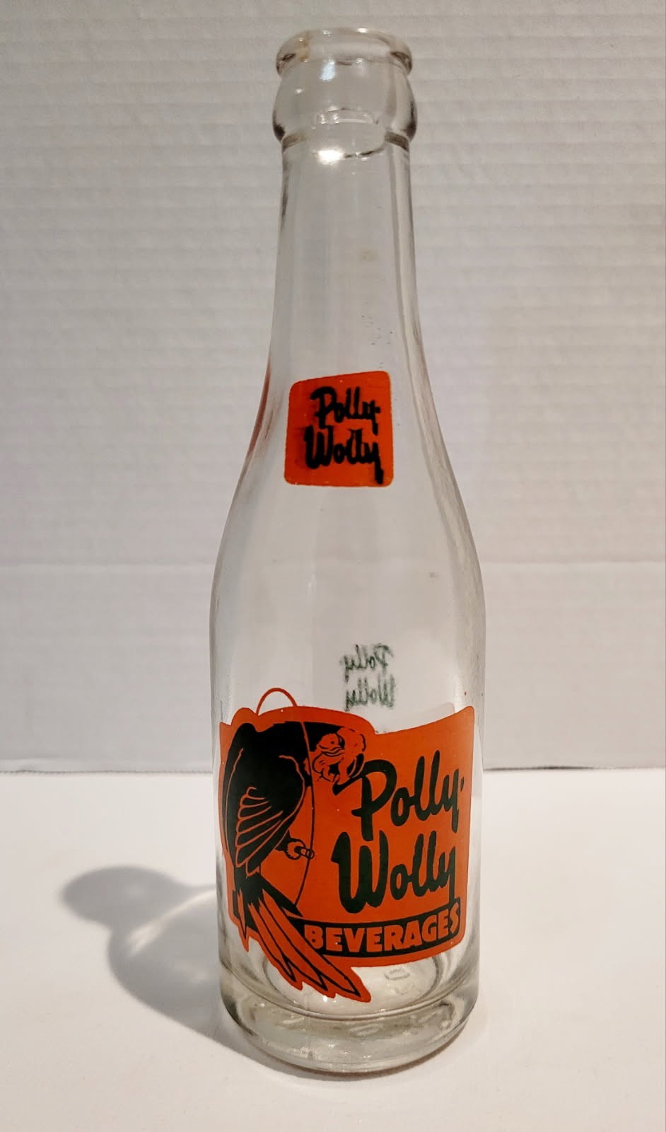 VTG 1953 POLLY WOLLY BEVERAGES 7 OZ BOTTLE-FROM 7-UP BOTTLING CO., DULUTH, MN VTG 1953 POLLY WOLLY BEVERAGES 7 OZ BOTTLE-FROM 7-UP BOTTLING CO., DULUTH, MN