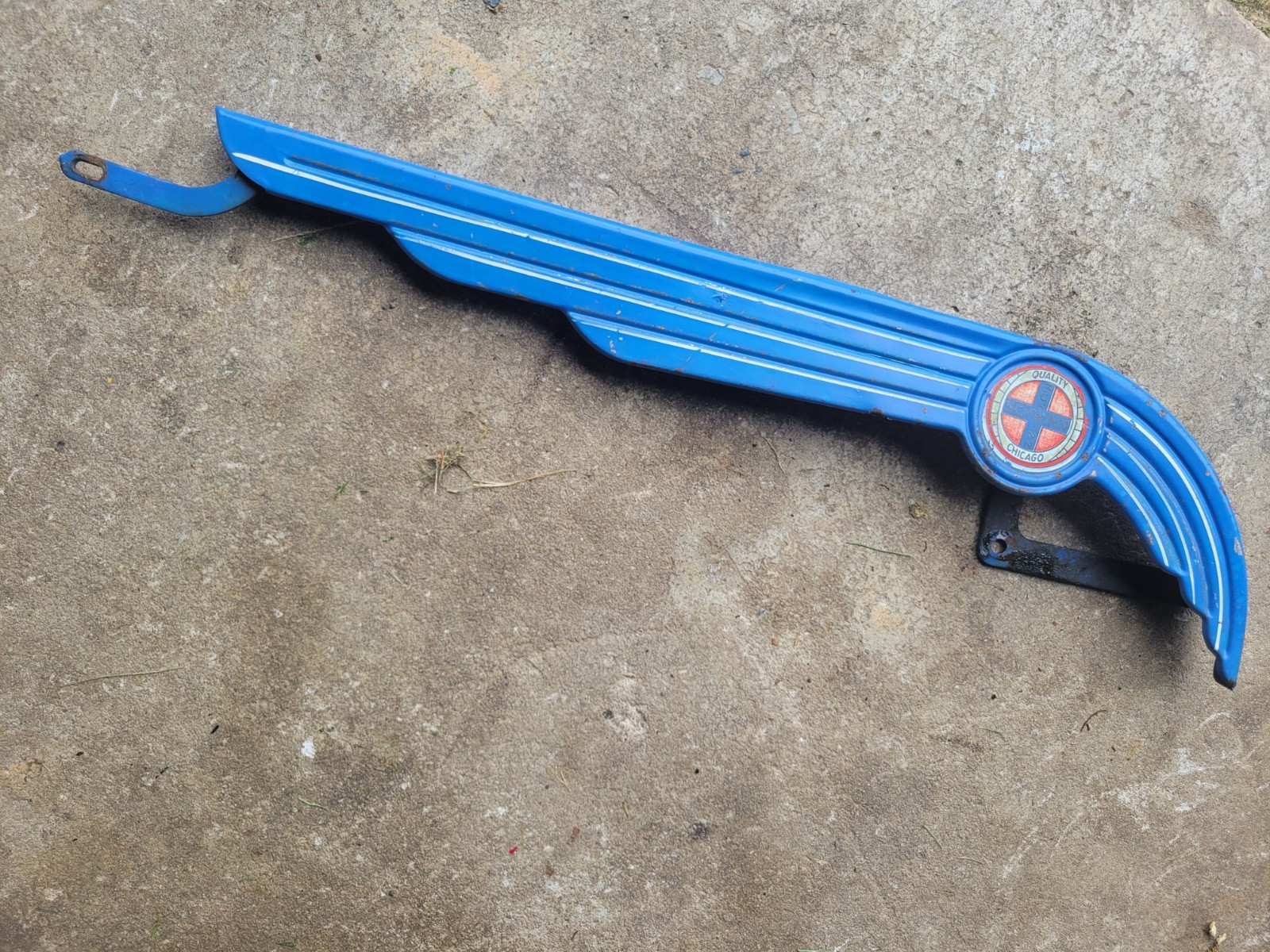 Vintage 1950s Schwinn Bicycle Chainguard Hornet Whizzer Bike Vintage 1950s Schwinn Bicycle Chainguard Hornet Whizzer Bike