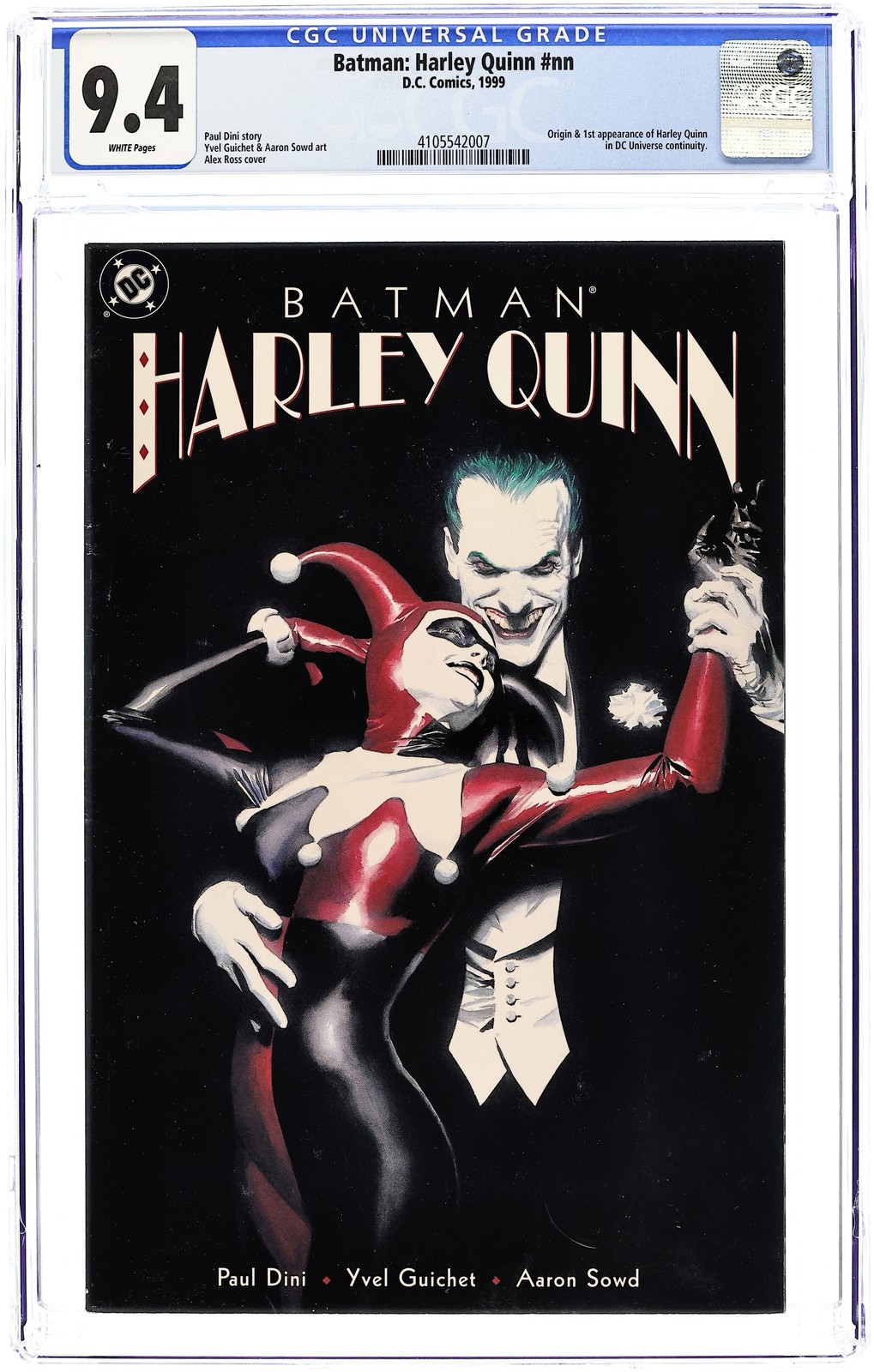 Batman Harley Quinn #1 Ross 1st Printing CGC 9.4 1999 4105542007
