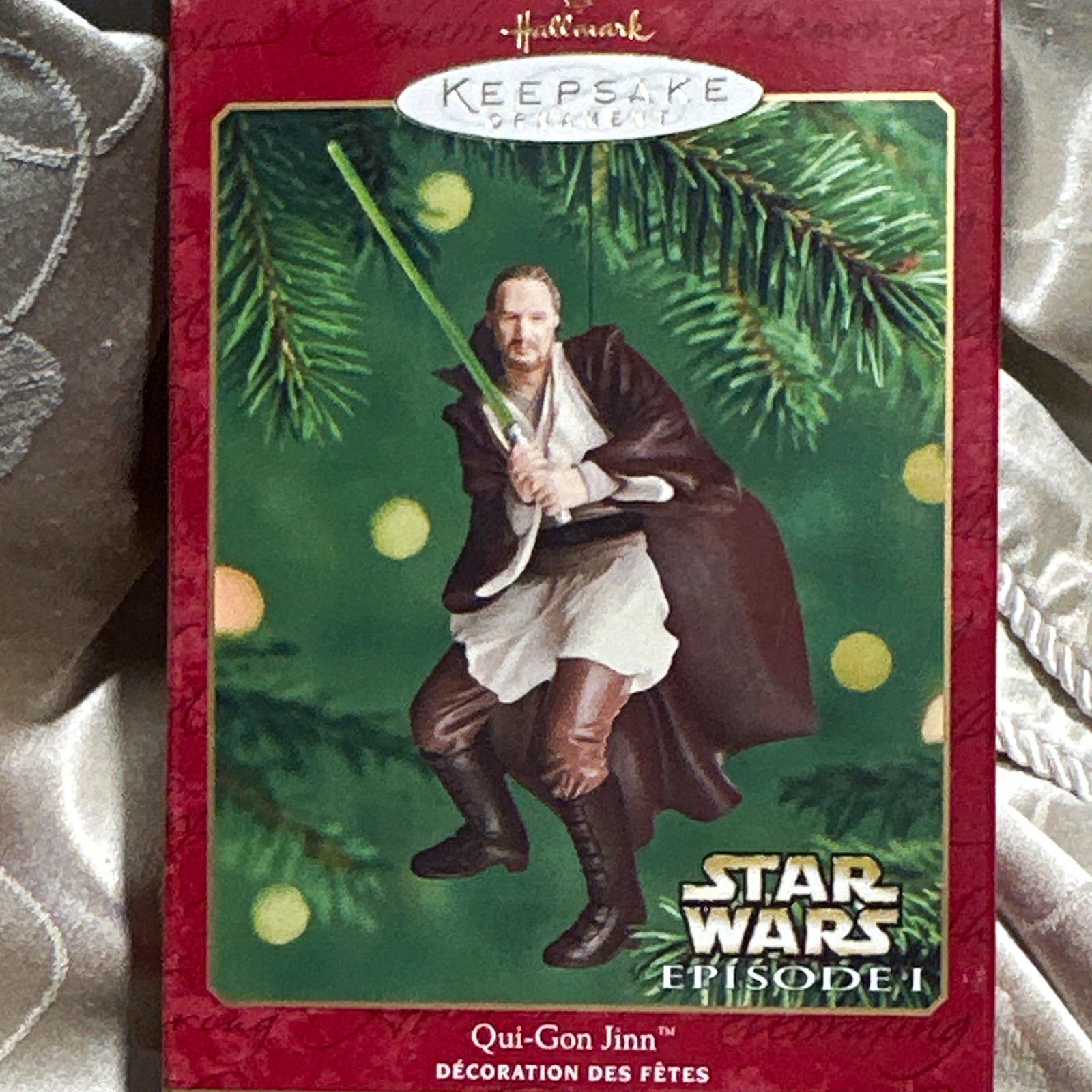 Hallmark Keepsake Star Wars Episode I Qui-Gon Jinn Hanging Decorative Ornament Hallmark Keepsake Star Wars Episode I Qui-Gon Jinn Hanging Decorative Ornament