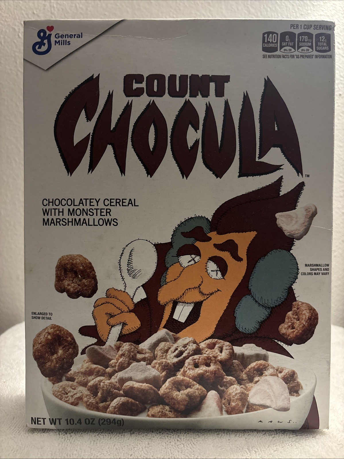 COUNT CHOCULA x KAWS Monsters Cereal 2022 General Mills Sealed Limited Edition