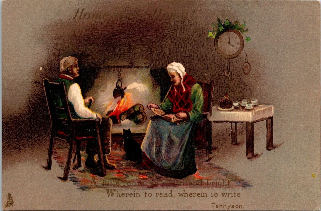 Vintage PPC - Home Sweet Home Tennyson - F12074 Vintage PPC - Home Sweet Home Tennyson - F12074