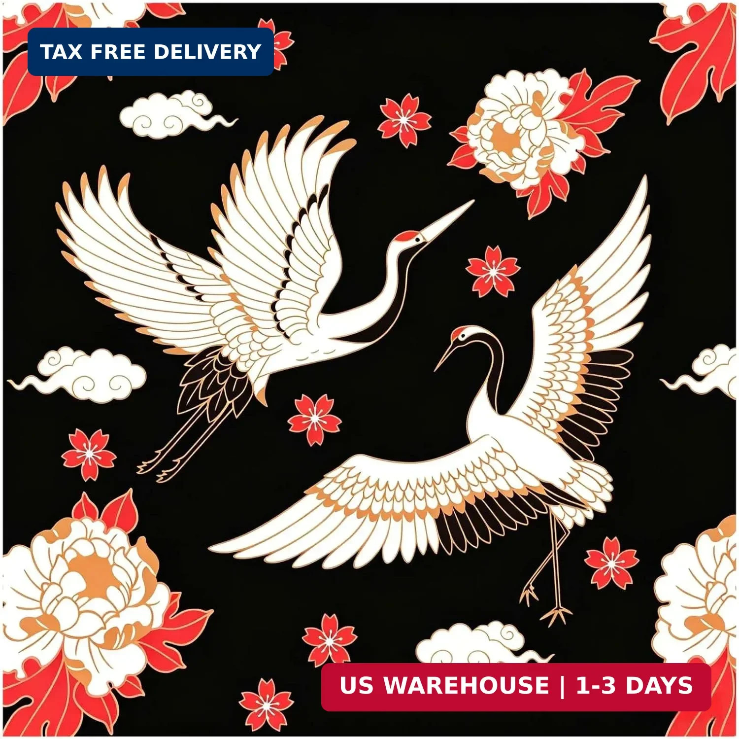 Furoshiki Japanese Wrapping Cloth, Large Size 27.6x27.6 Inch 70cm Reusable Gift Furoshiki Japanese Wrapping Cloth, Large Size 27.6x27.6 Inch 70cm Reusable Gift