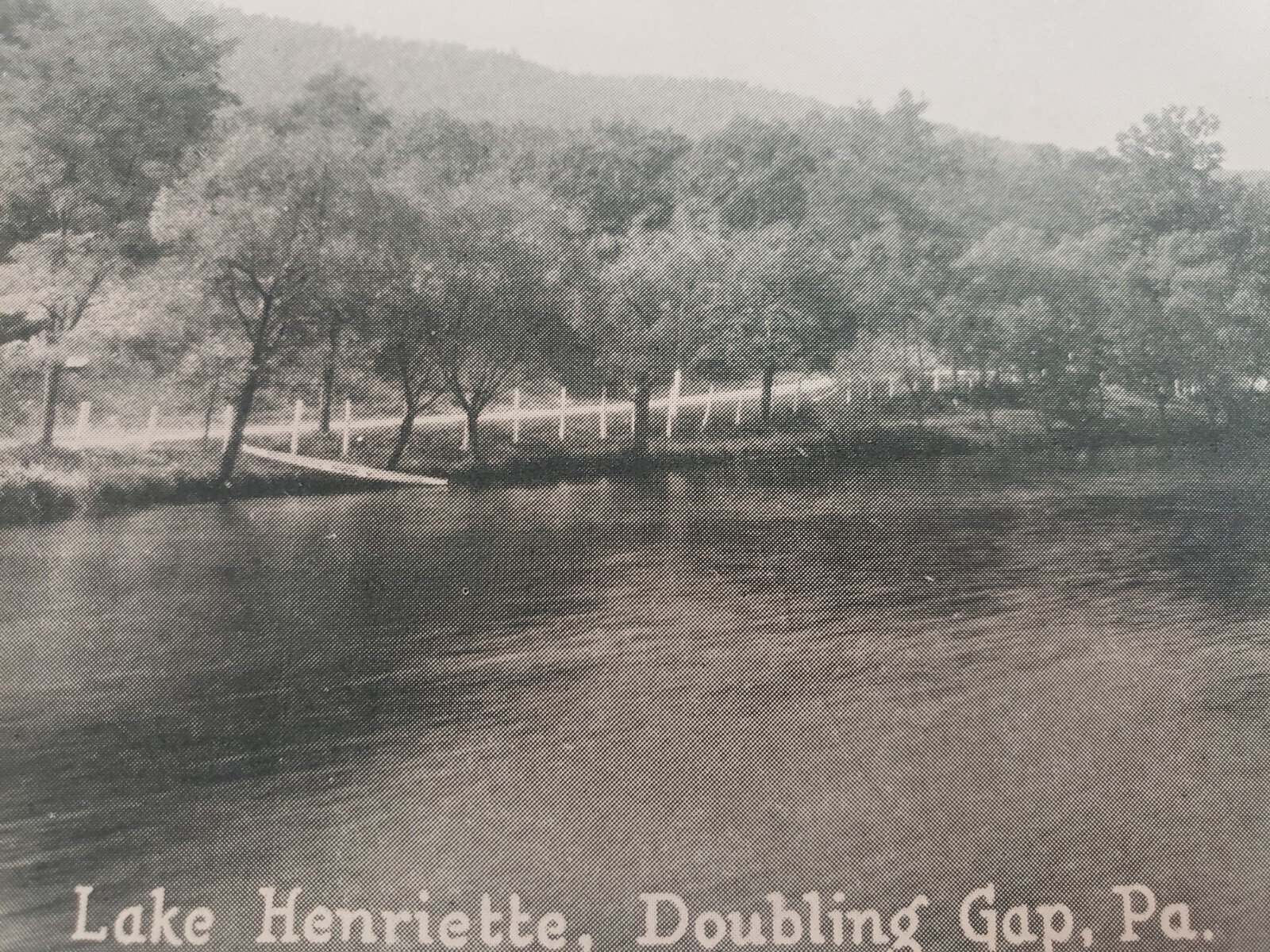C 1915 Lake Henriette Doubling Gap Hotel PA DB Antique Postcard