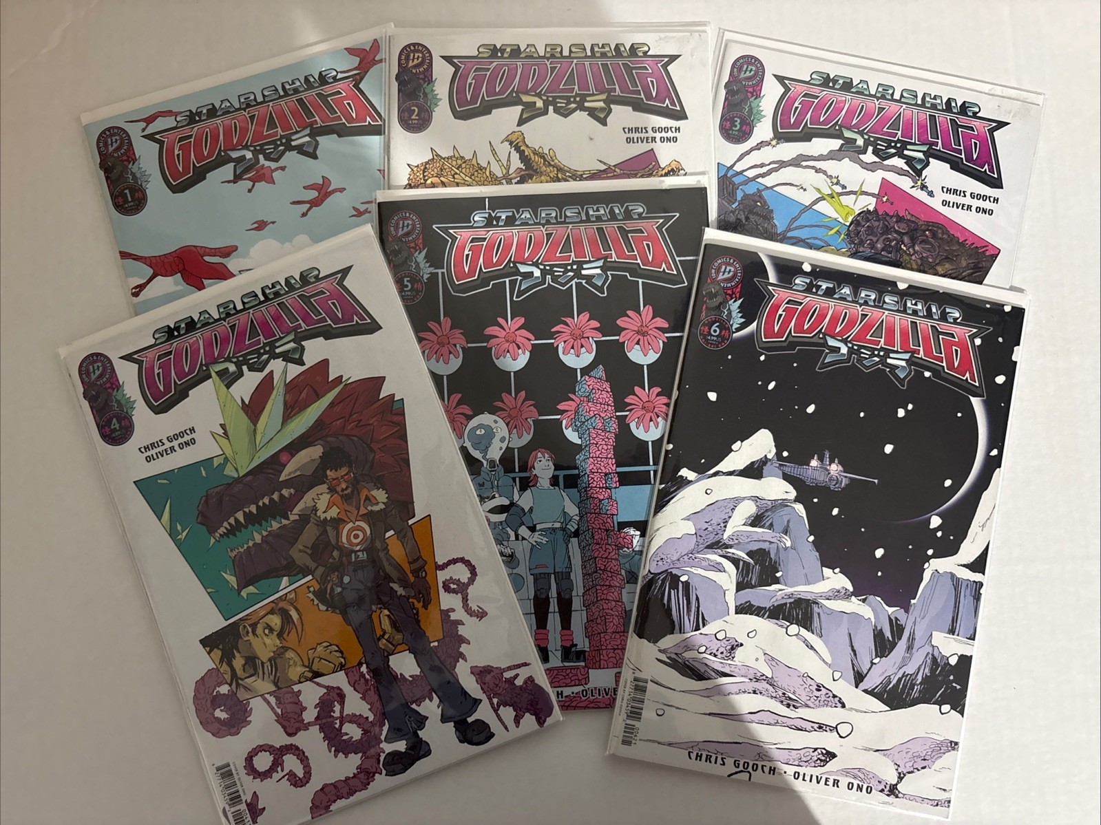 Starship Godzilla #1-6 Complete Series Set Cover B #1 Variant