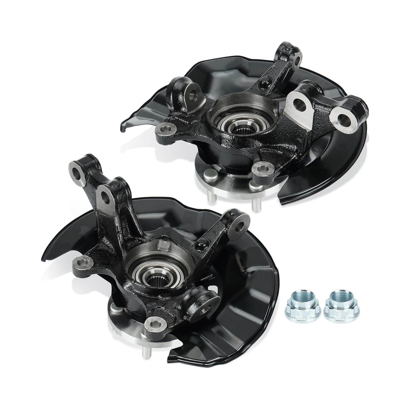Pair of Front Steering Knuckle & Wheel Bearing Hub Assembly Compatible with T... Pair of Front Steering Knuckle & Wheel Bearing Hub Assembly Compatible with T...