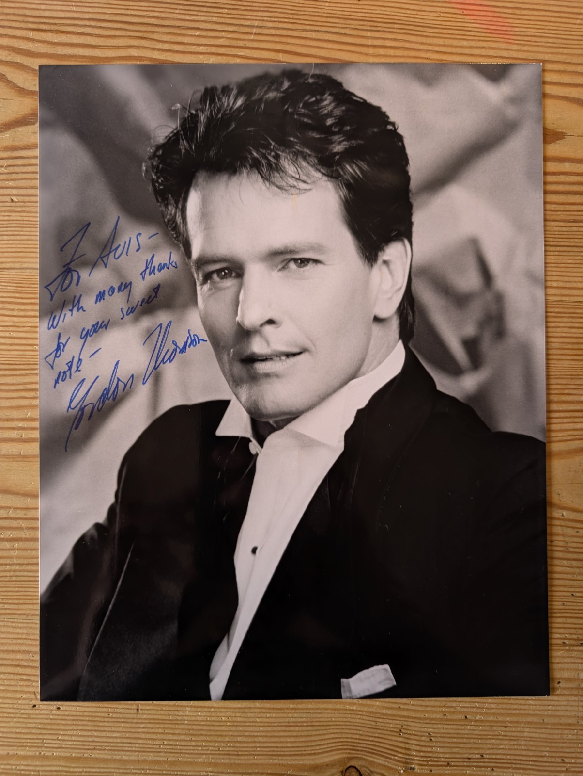 Genuine dedicated, hand signed 10X8 photograph of Gordon Thomson.