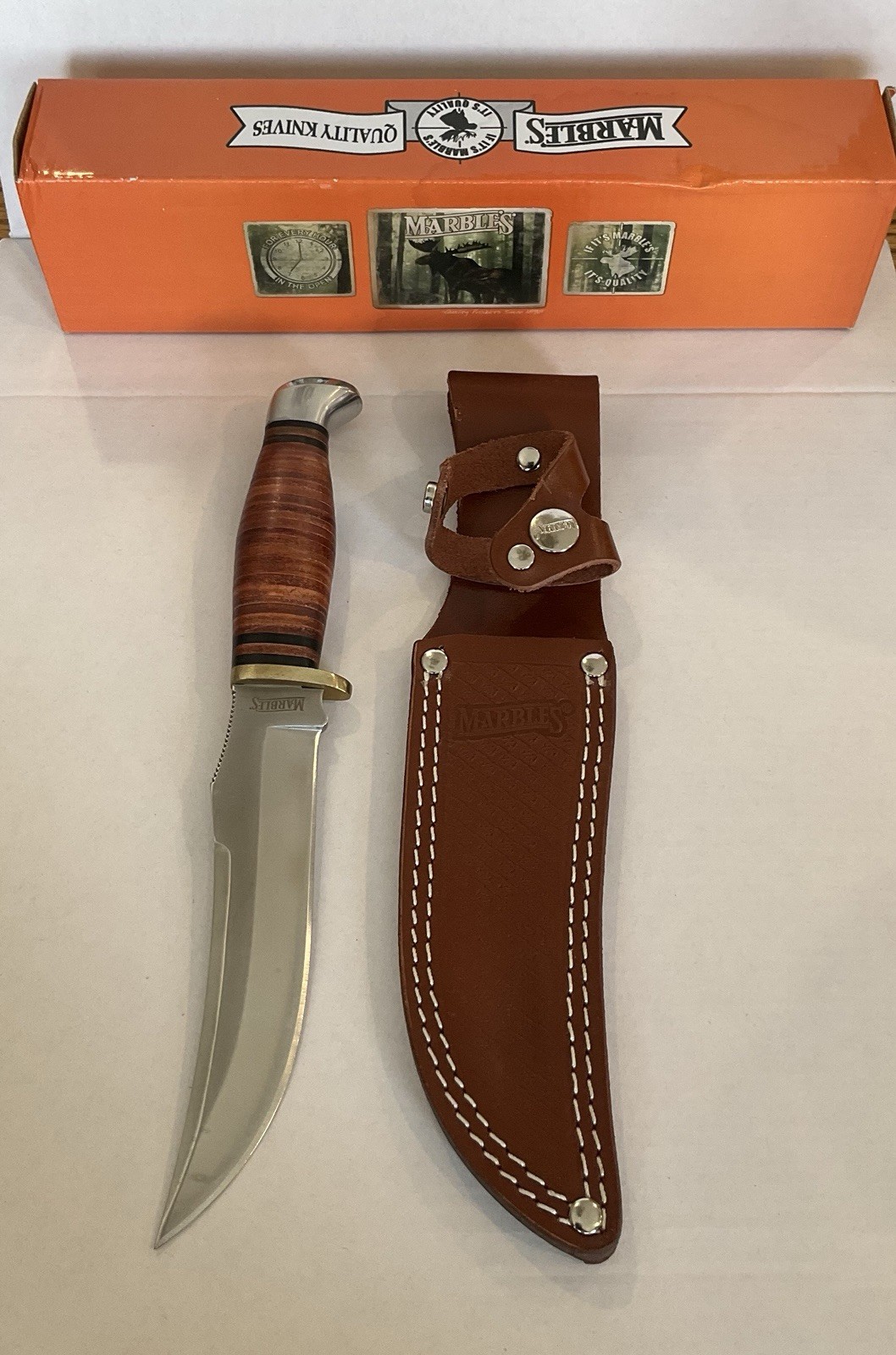 Marbles MR397 Large Skinner Fixed Blade Knife New in Box