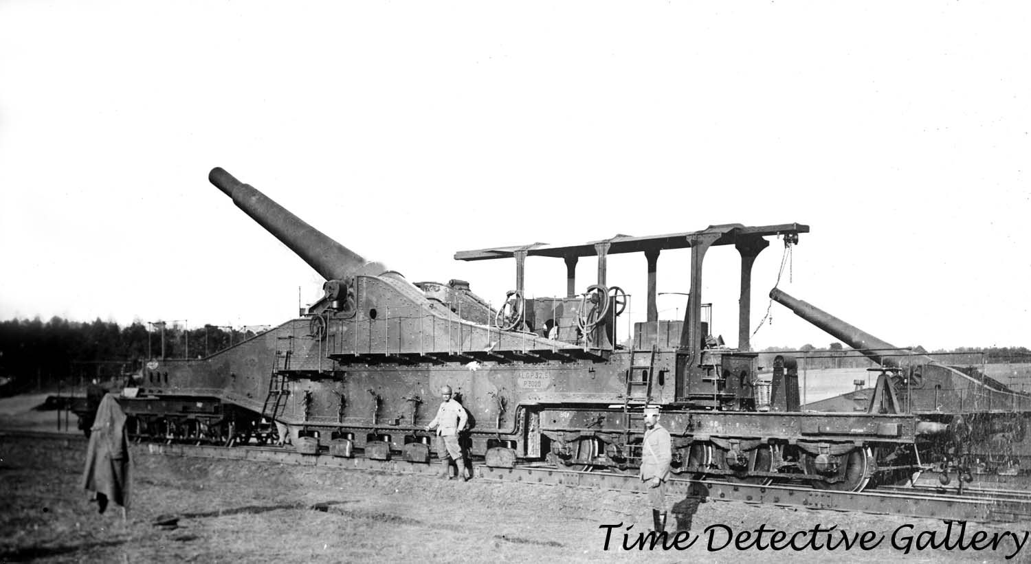 WWII French Military Railway Gun - Historic Photo Print