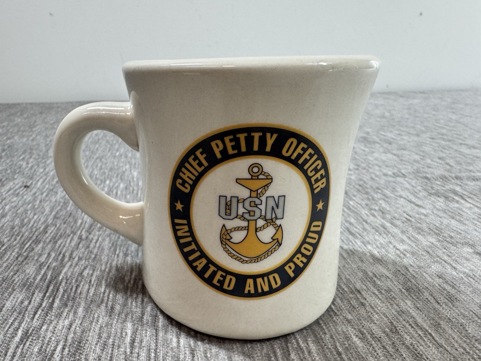 USN United States Navy Chief Petty Officer Initiated and Proud Coffee Mug Gift