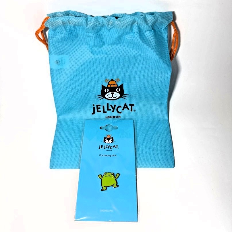 AUTHENTIC Jellycat Ricky Rain Frog Enamel Pin Badge- NEW- FAST SHIP