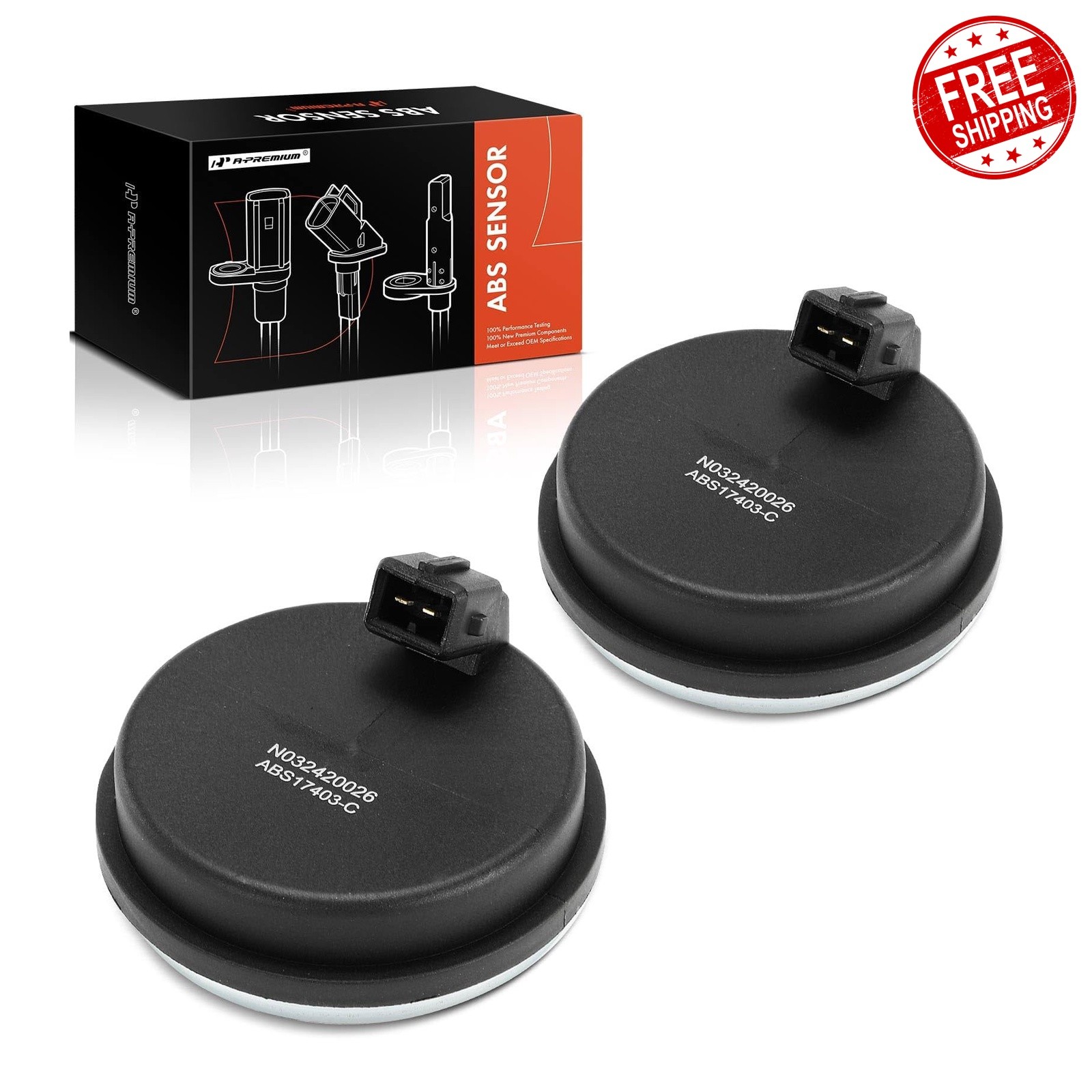 A-Premium Rear Left/Right ABS Speed Sensor Pack of 2 Hyundai Kia A-Premium Rear Left/Right ABS Speed Sensor Pack of 2 Hyundai Kia