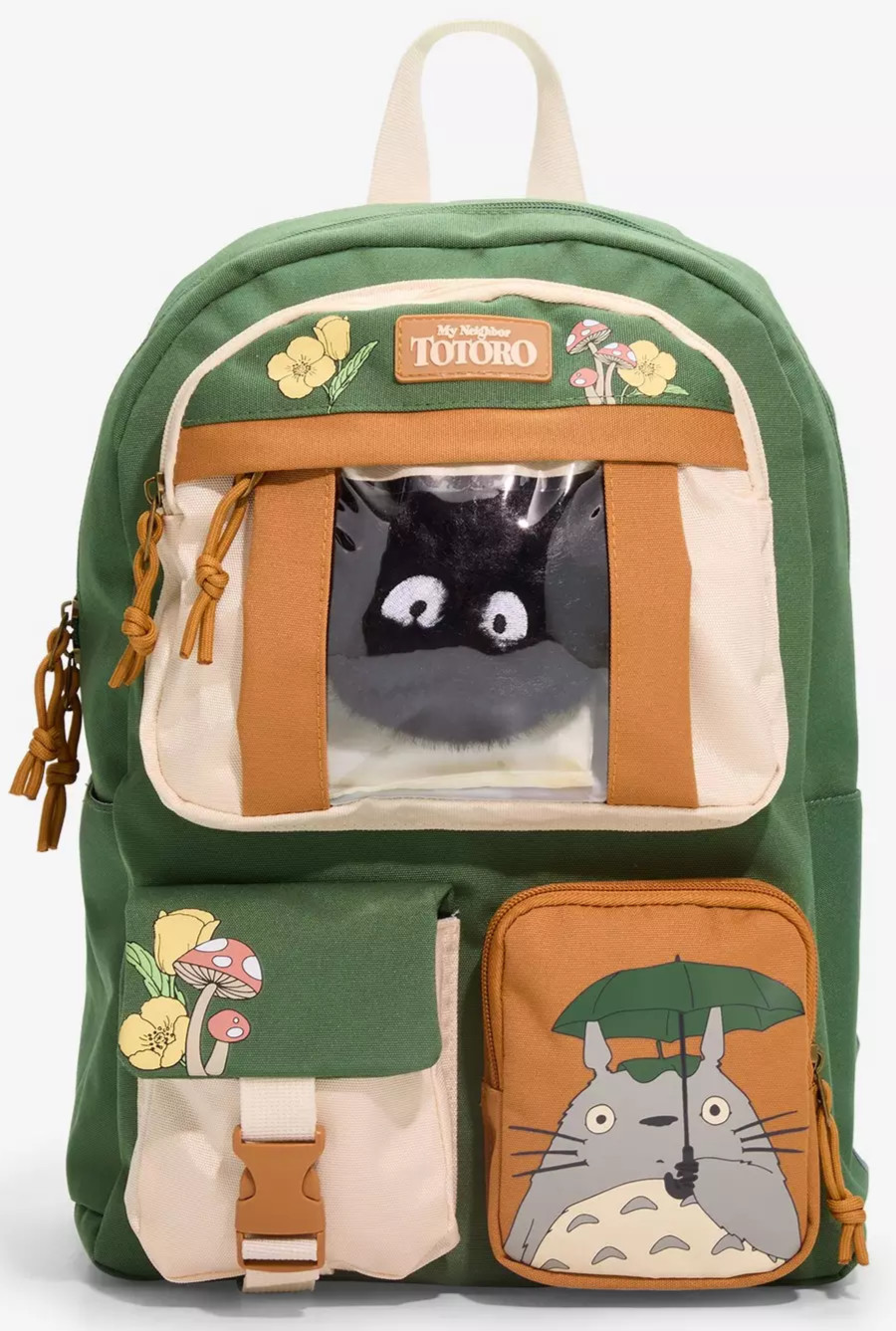 NEW Studio Ghibli My Neighbor Totoro SOOT SPRITE Cargo Full-Size Backpack