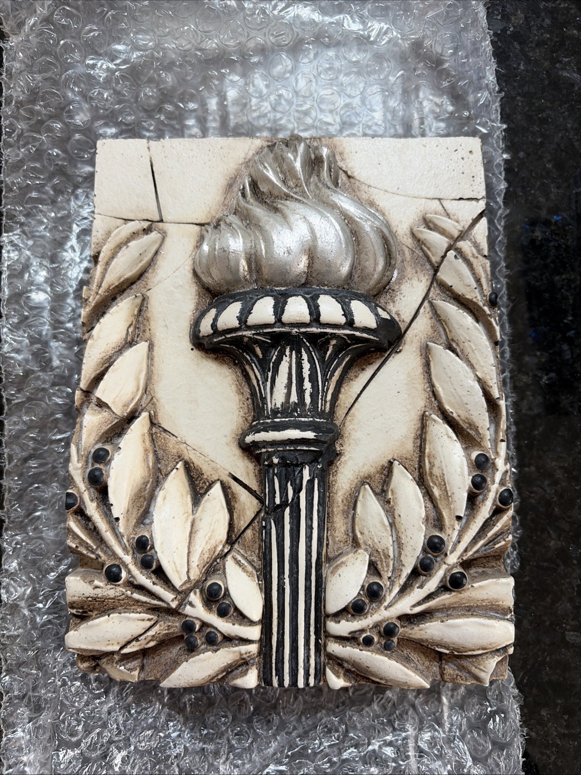 Sid Dickens Memory Block T-11 Liberty Torch Retired 1998 Wall Plaque Rare