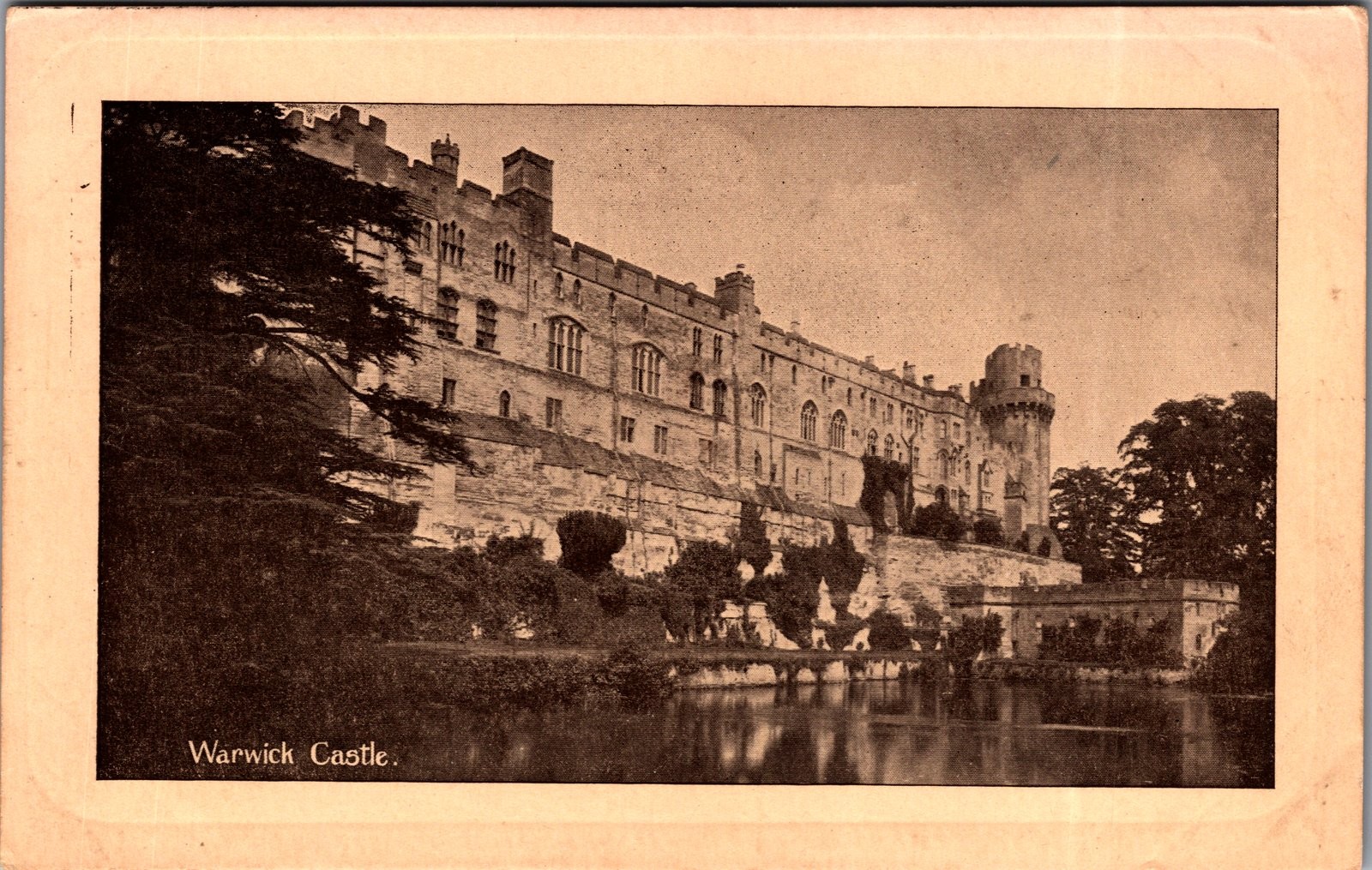 Vintage Postcard Warwick Castle W.H. Smith & Son Series England