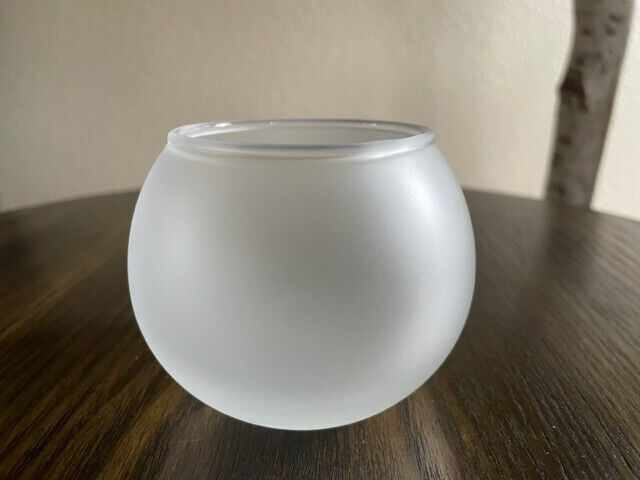 Partylite Century Spiral Light Lite Frosted Replacement Globe Candle Holder NEW