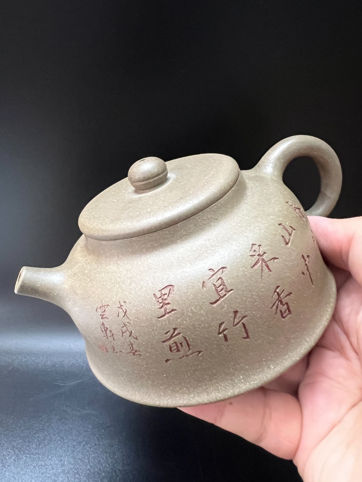 250cc chinese Yixing Handmade Zisha Duan clay Teapot TanRan Hu Tea Pot