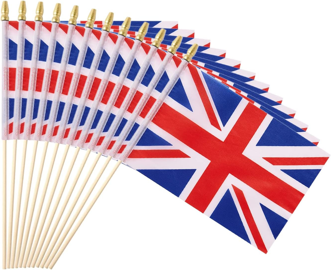 25Pack Small British UK Flag Handheld Mini Britain Flag on Stick 5x8 Inch 25Pack Small British UK Flag Handheld Mini Britain Flag on Stick 5x8 Inch