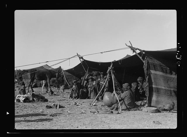 Photo:Shunet Nimrin Jordan Bedouin Camp 1935 Desert Tent Scene