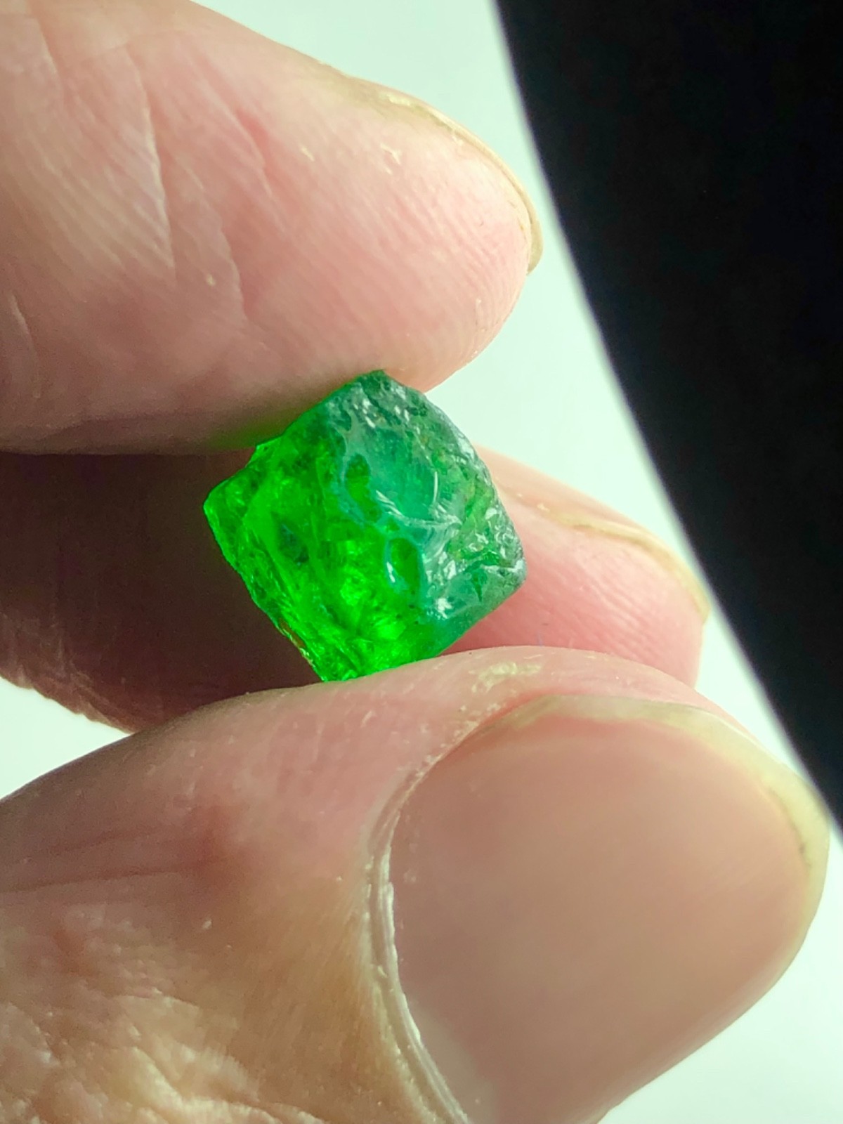 4.60Carat Mindblowing Rough Rare Tsavorite Green Garnet Facet Grade quality @Ken