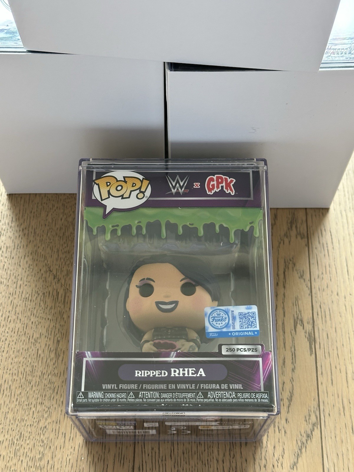 Funko Pop WWE Ripped Rhea Ripley Fanatics Fest Exclusive Garbage Pail Kids #/250 Funko Pop WWE Ripped Rhea Ripley Fanatics Fest Exclusive Garbage Pail Kids #/250