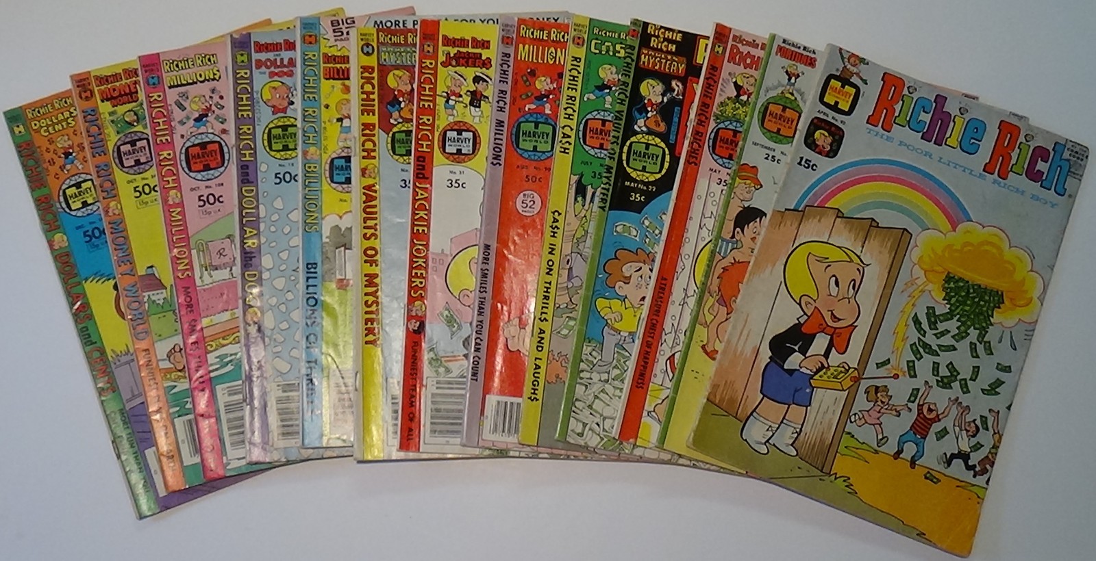 Richie Rich Comic Books (lot of thirteen) -- [1970-1981]