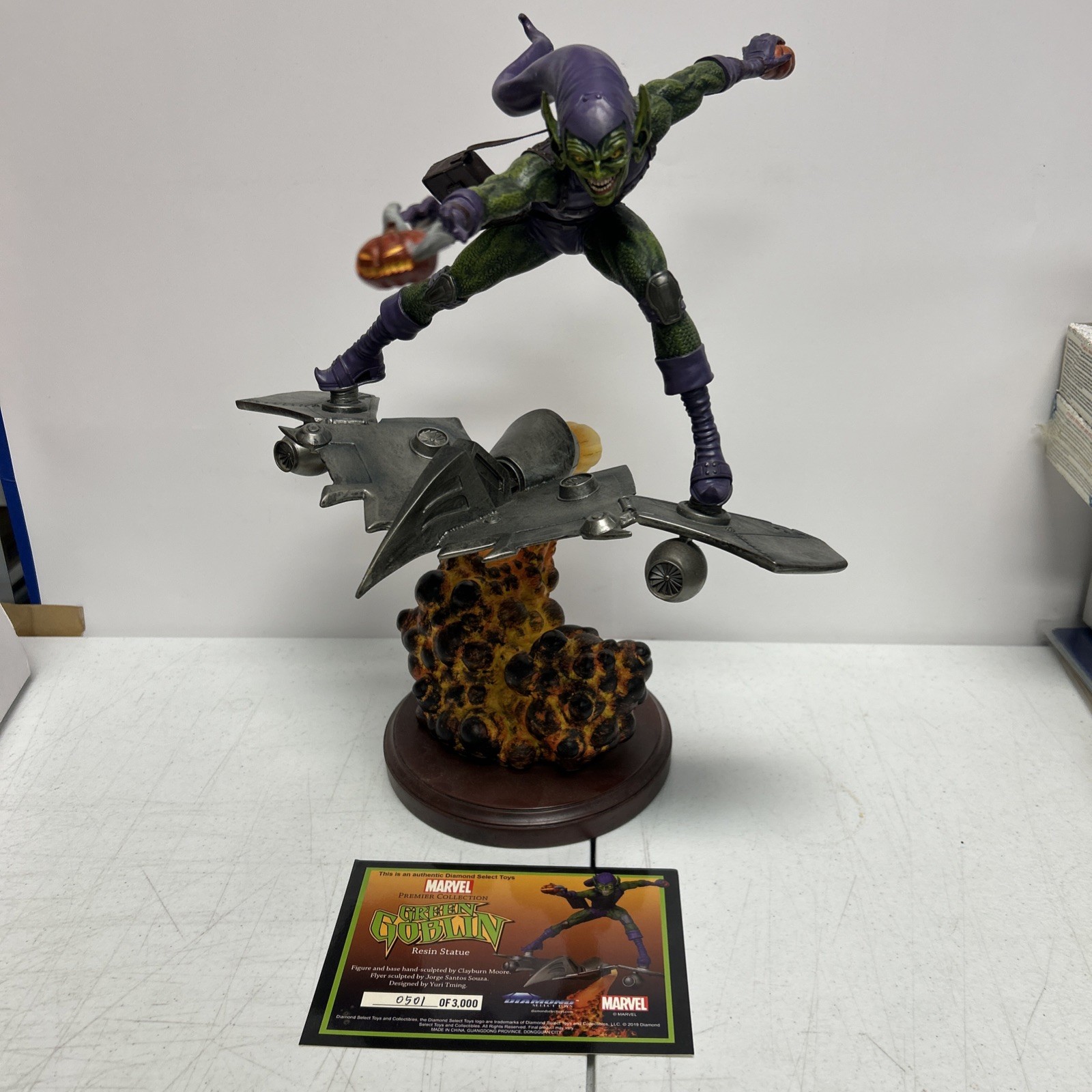 Marvel Premier Collection GREEN GOBLIN Statue Diamond Select LE 0501/3000 *READ*