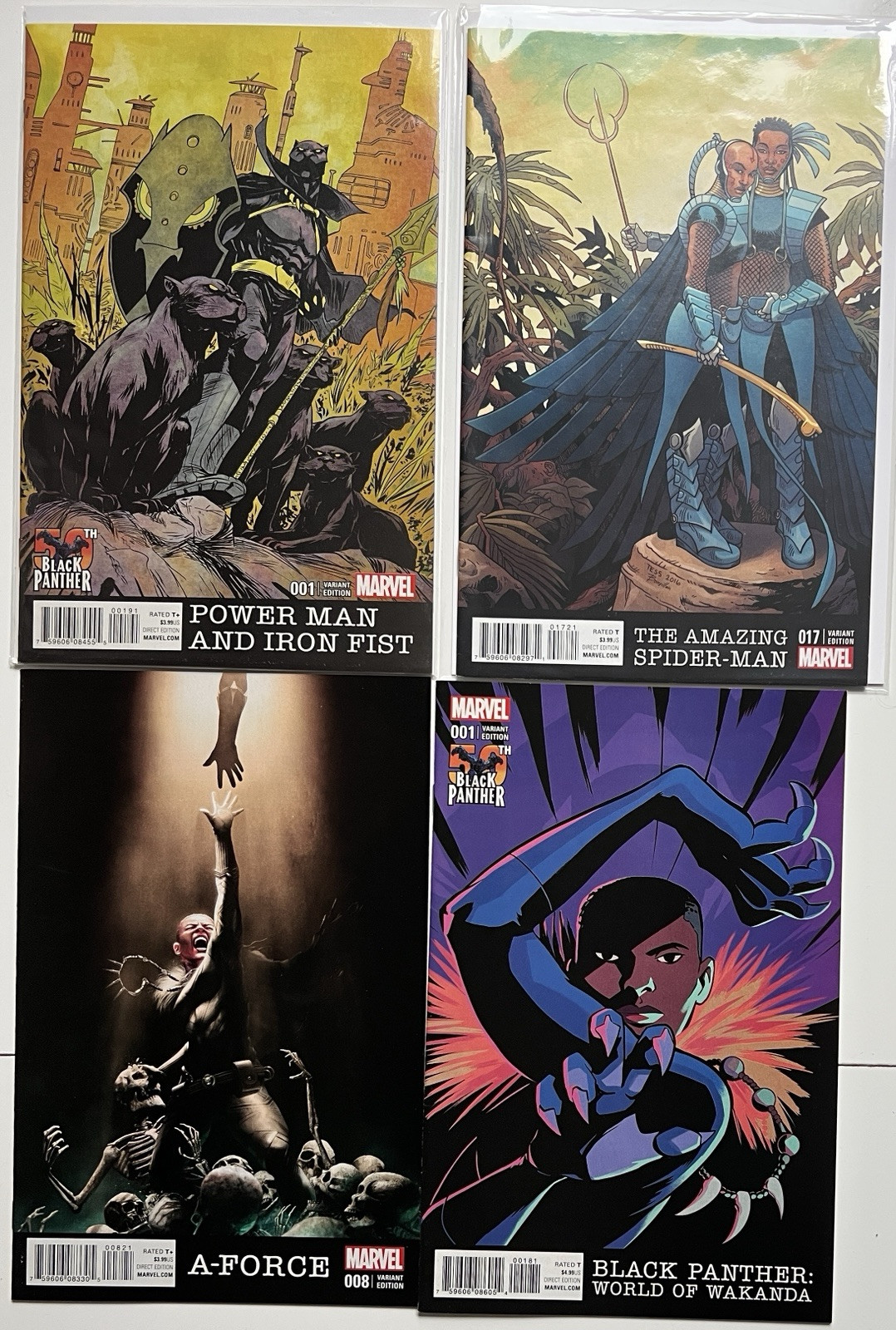 BLACK PANTHER Variant Set Lot WORLD OF WAKANDA #1 1:25 Variant Shuri BLACK PANTHER Variant Set Lot WORLD OF WAKANDA #1 1:25 Variant Shuri