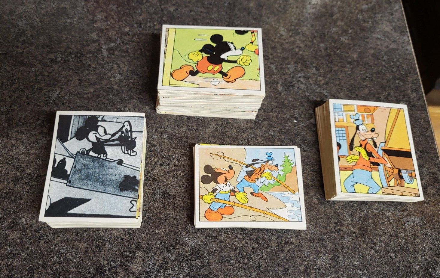 Scarce Huge Lot Of 238 1978 Mickey Story Disney Panini Stickers Still On Backing