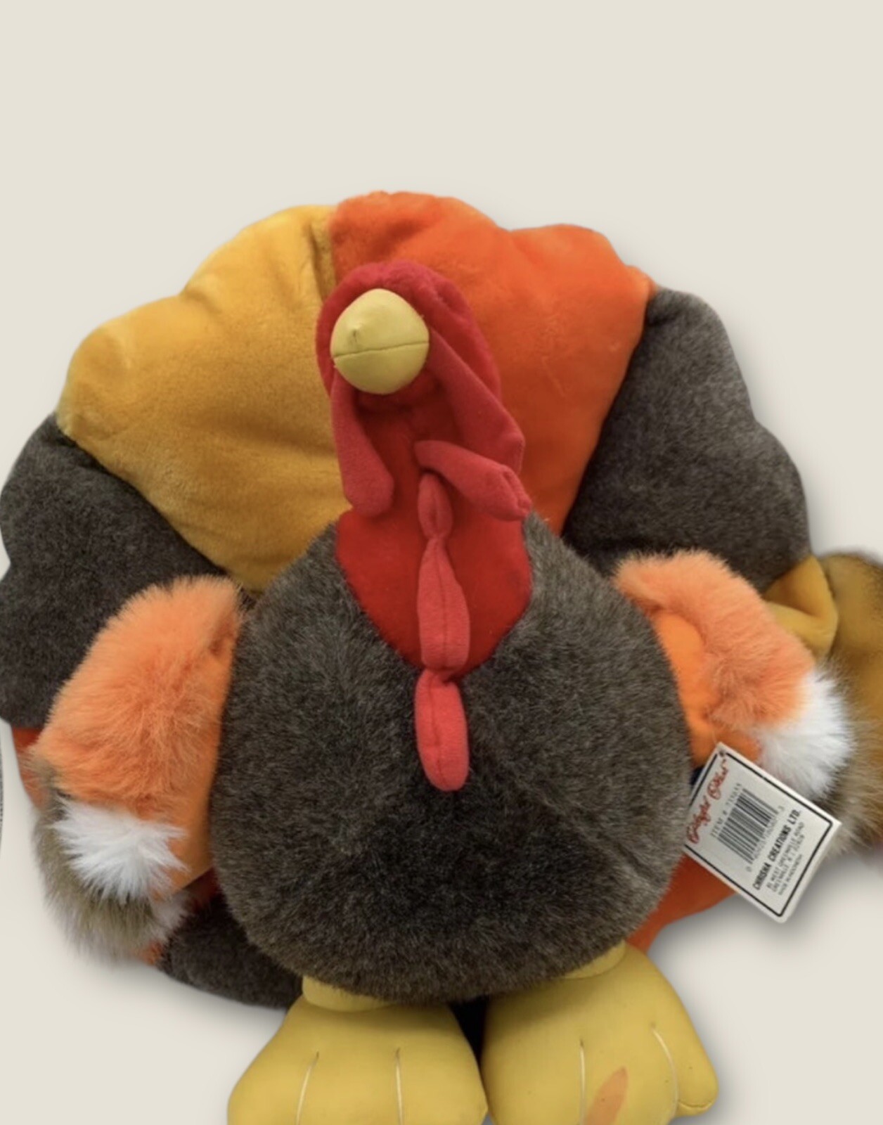 VTG 1988 Plush Turkey Chrisha Creation Limited Playful Thanksgiving 19